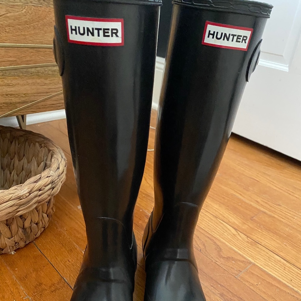 Hunter Tall Rainboots (Black) (Size EU38)